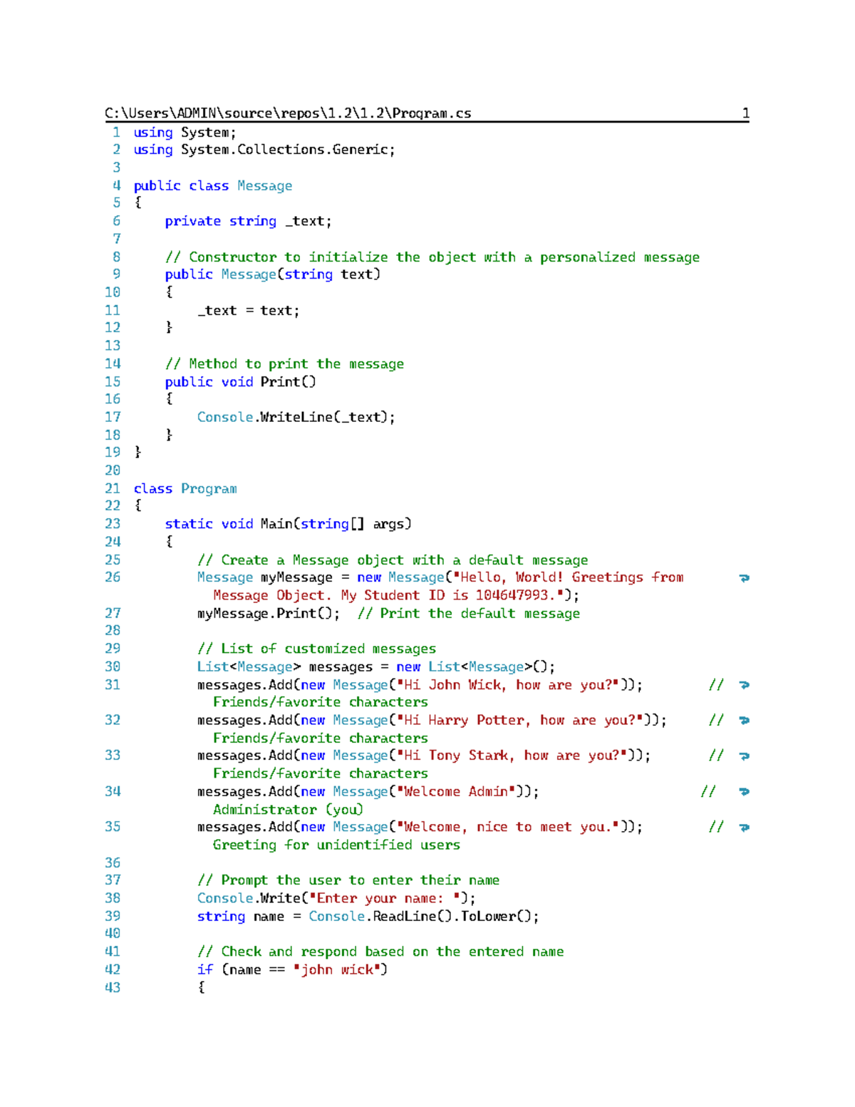 1 - jibhuhbuihohn - C:\Users\ADMIN\source\repos\1\1\Program 1 1 2 3 4 5 ...
