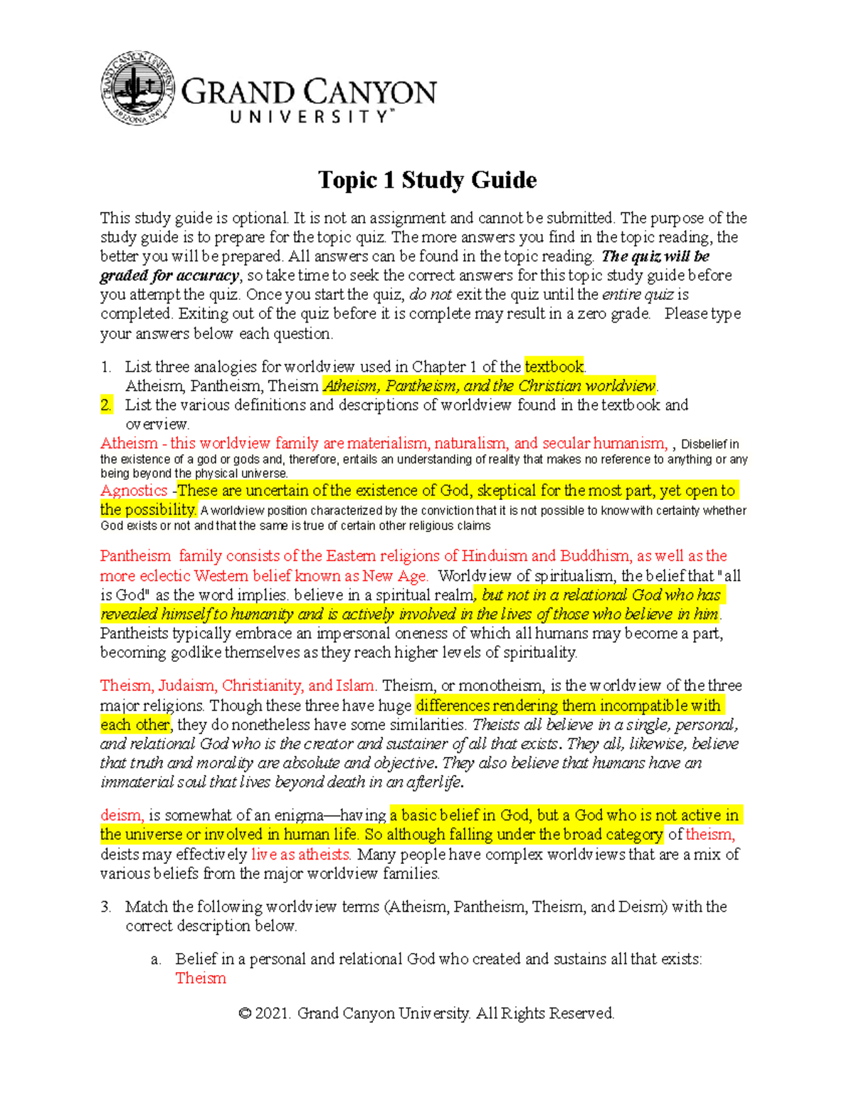 CWV 101 301 RS T1Study Guide Online - Topic 1 Study Guide This study ...