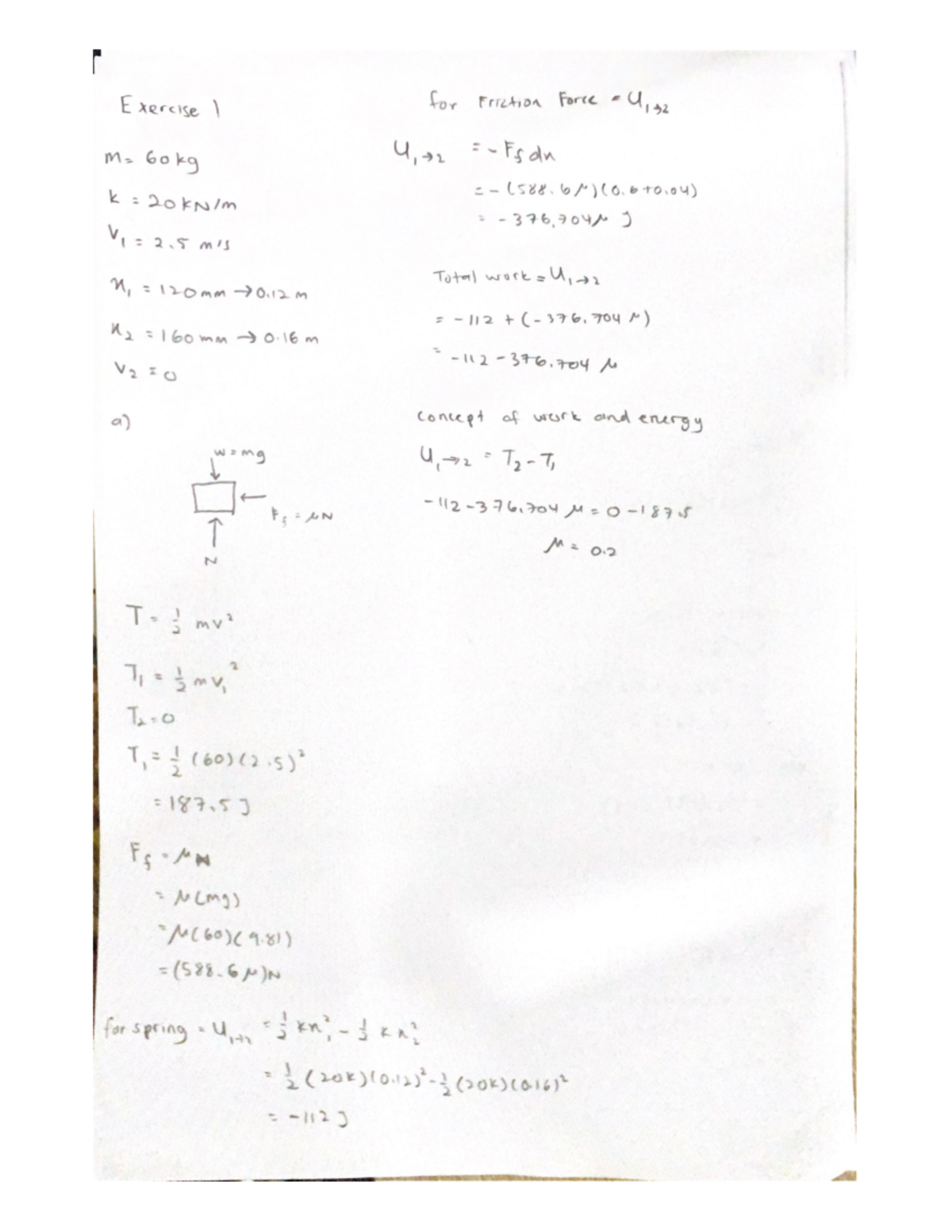 Exercise dynamik - daytfgh - Dynamics - Studocu