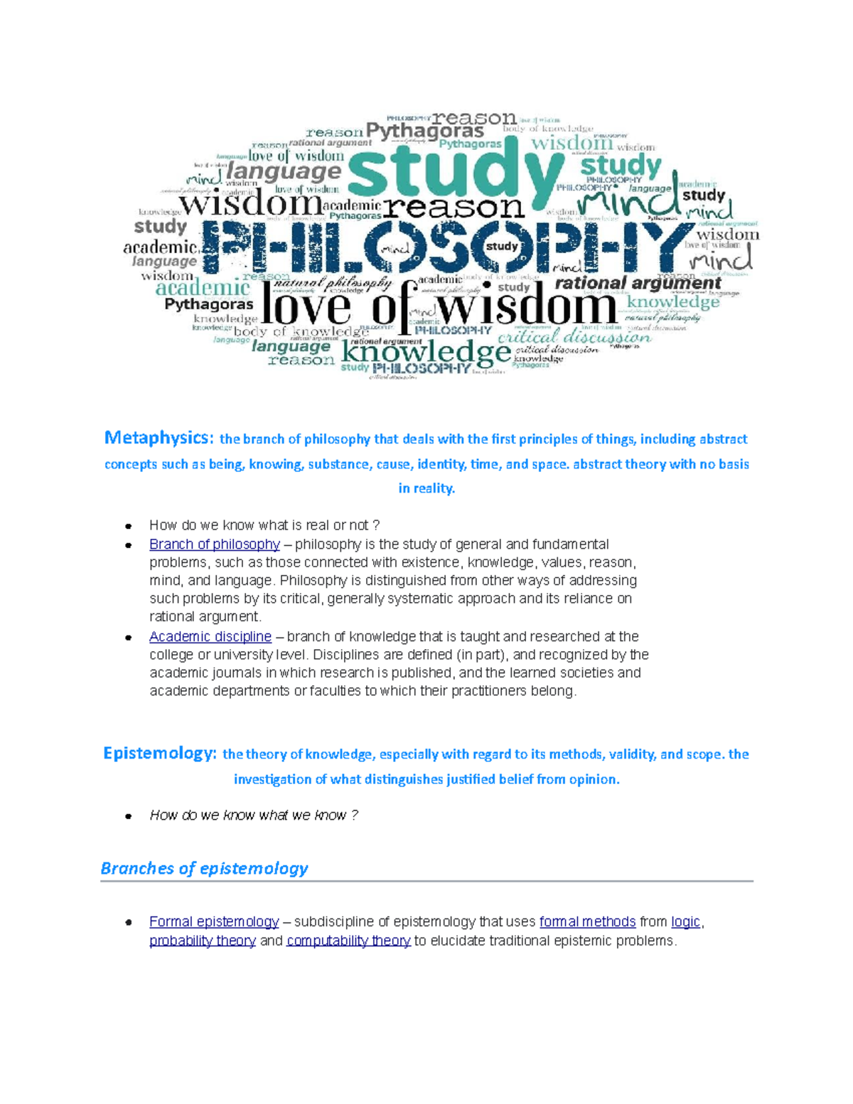 Ethicspage 2 Ethics Philosophy what is Metaphysics Metaphysics