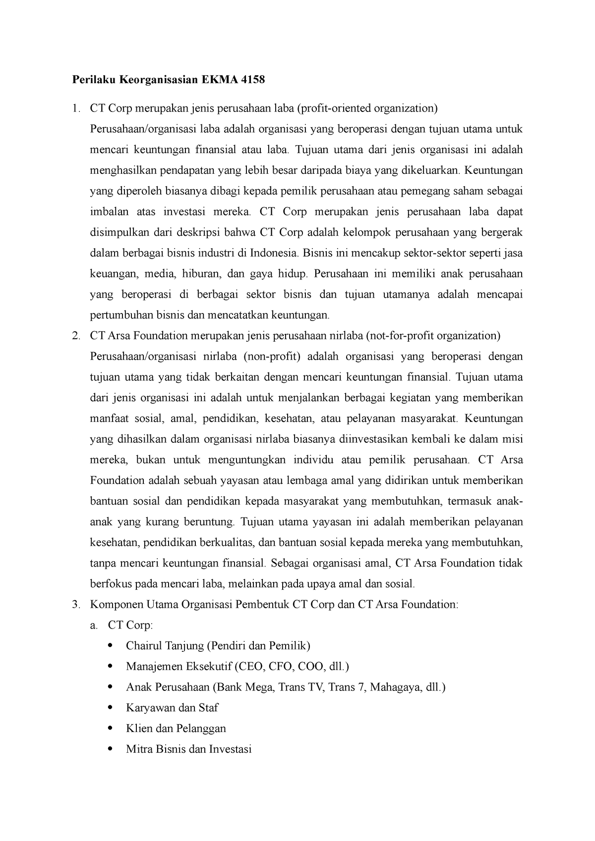 Perilaku Keorganisasian EKMA4158 Tugas 1 - Perilaku Keorganisasian EKMA ...