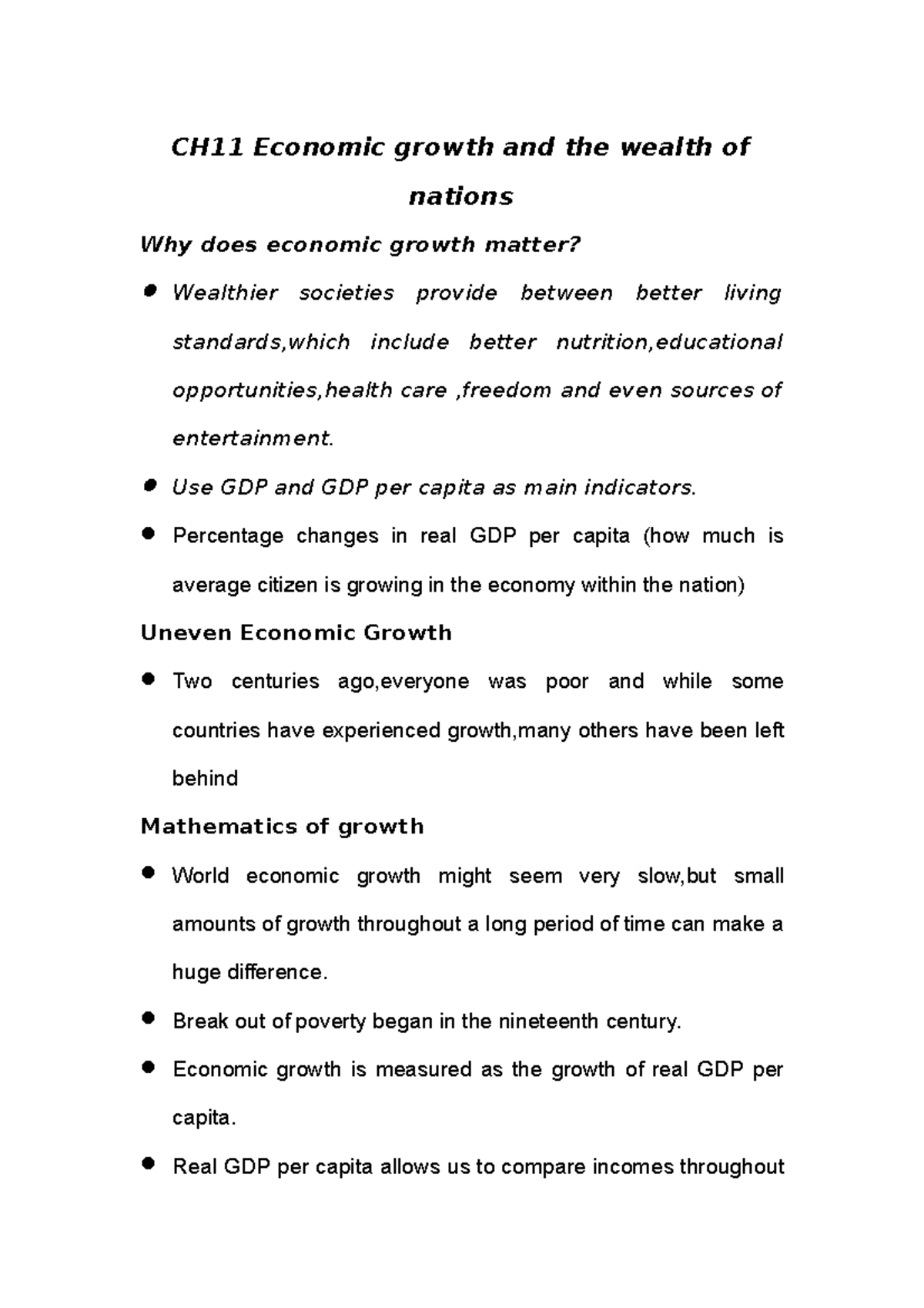 CH11 Economic Growth And The Wealth Of Nations - CH11 Economic Growth ...