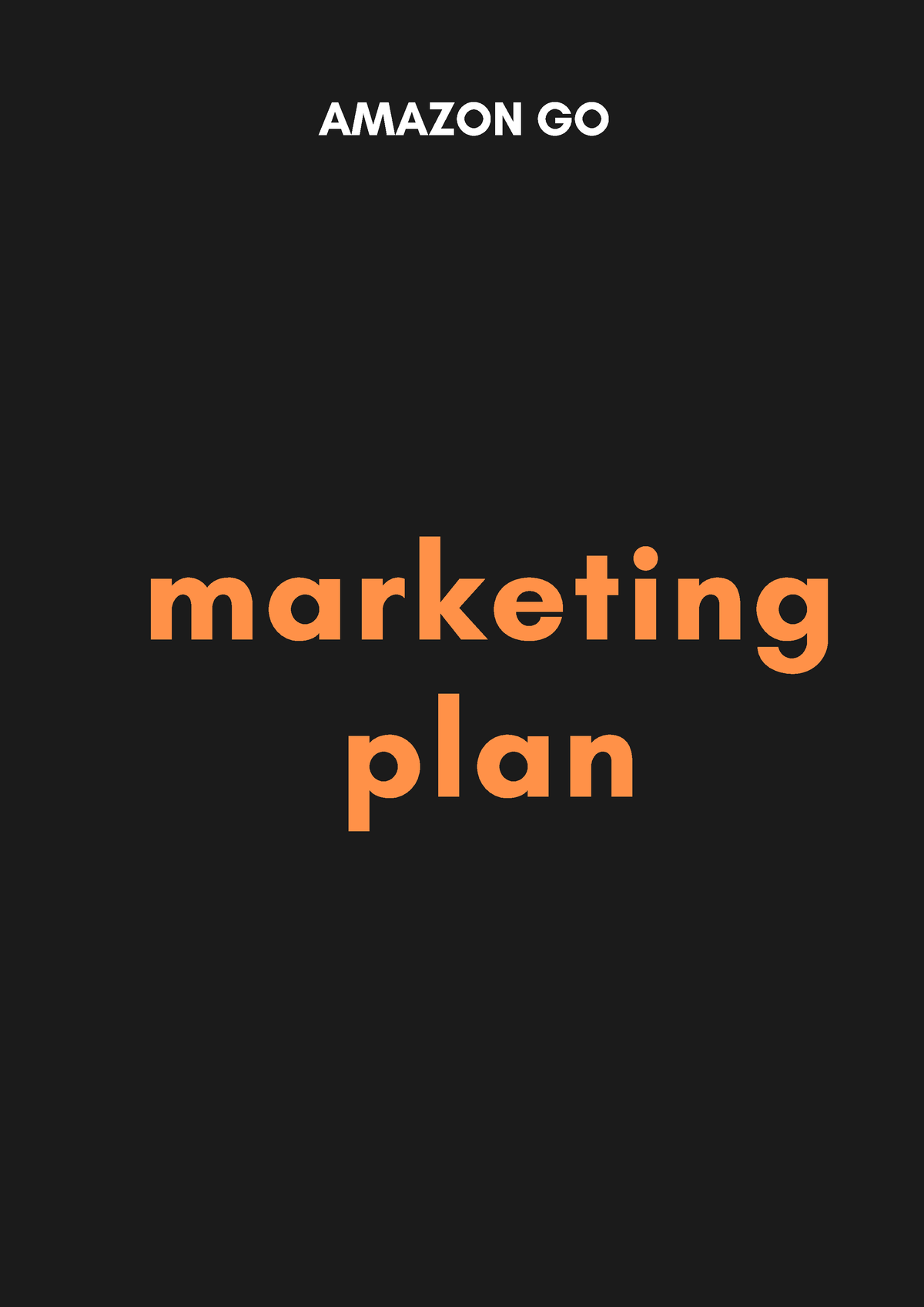 amazon go marketing plan presentation