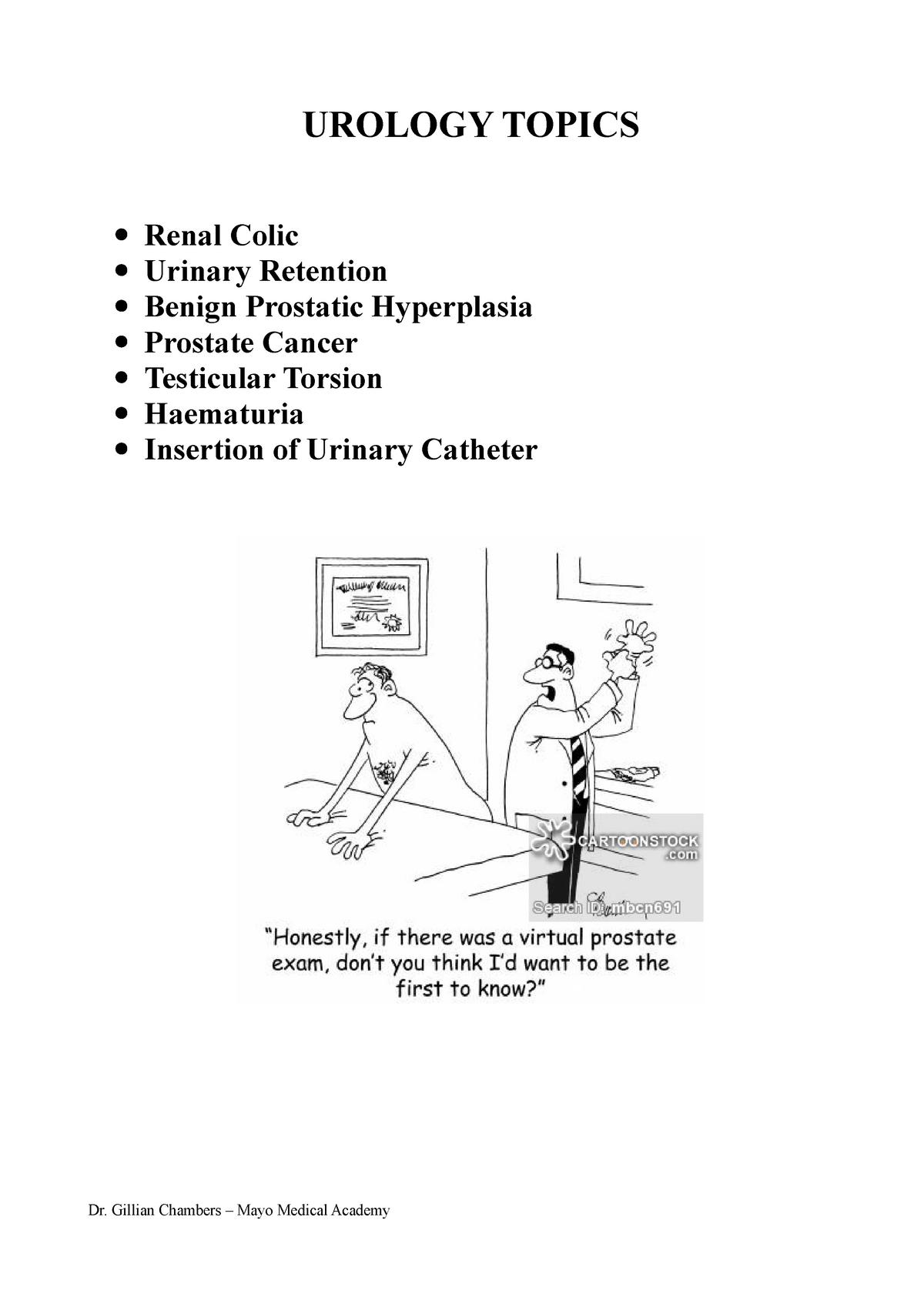 current research topics in urology