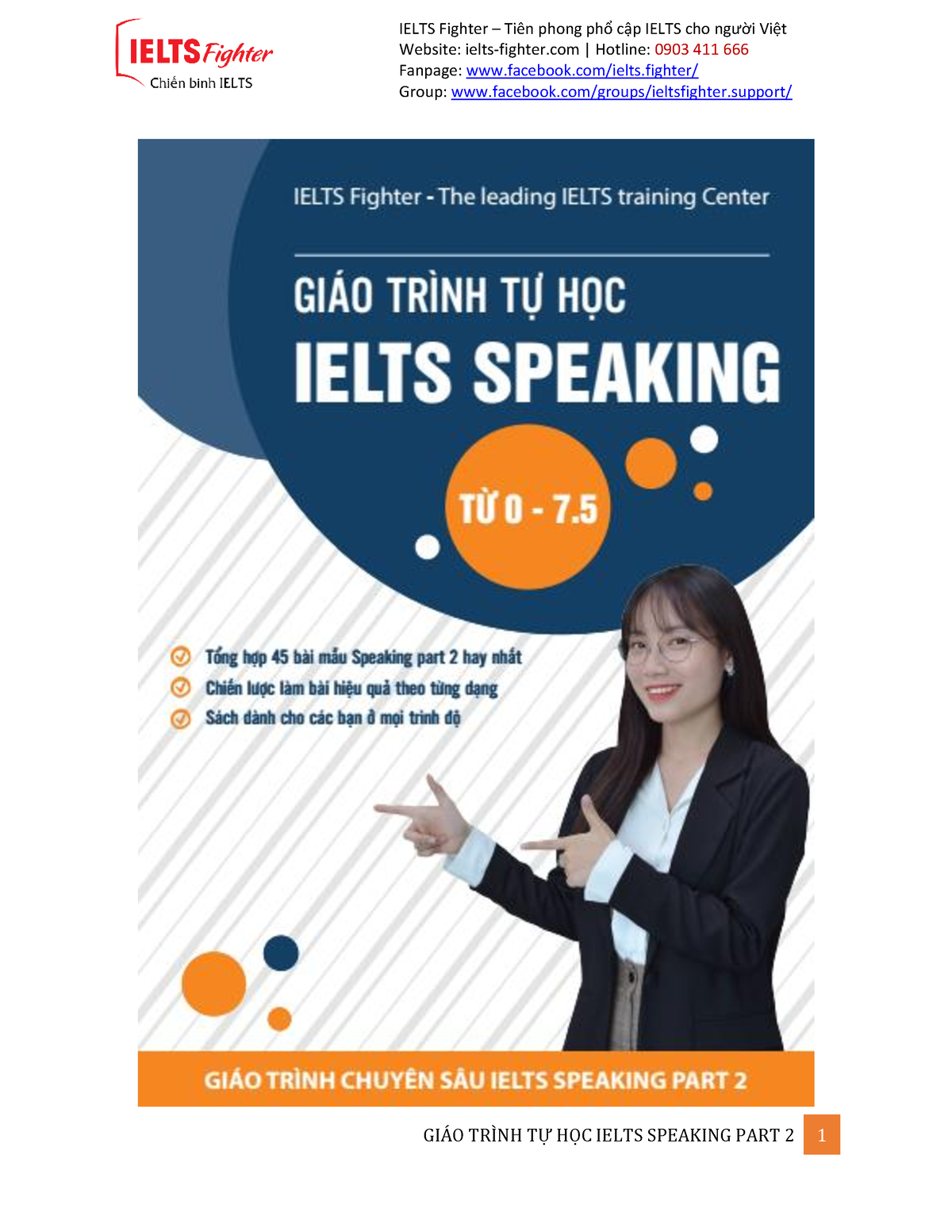 Giáo Trình Tự Học Ielts Speaking Part 2 - Ielts Fighter - GI¡O TRÃNH TỰ ...