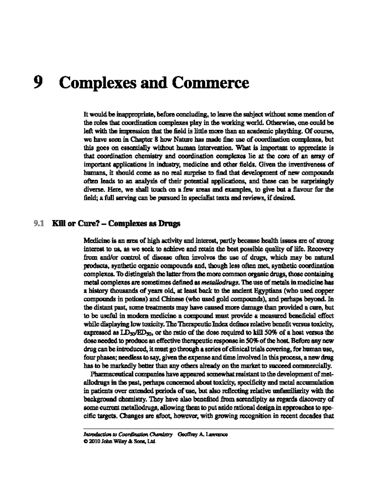 Complexes and Commerce - Inorganic Chemistry - Studocu