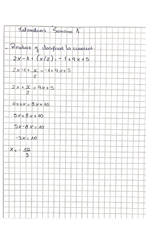 Solución Tarea C S1 - Solucion Semana 1 Matematicas - MATEM¡TICA SOLUCI ...