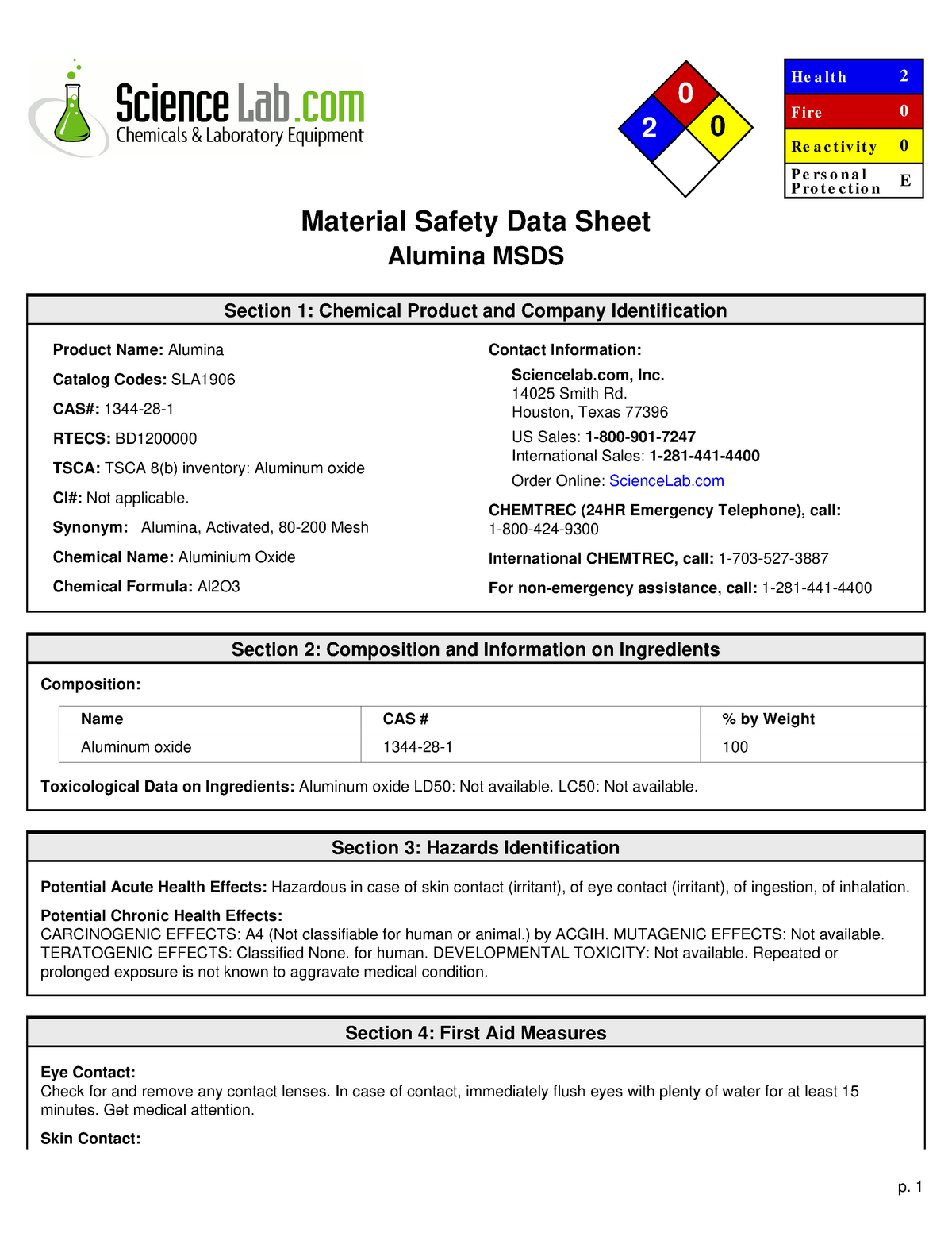 Material safety data перевод