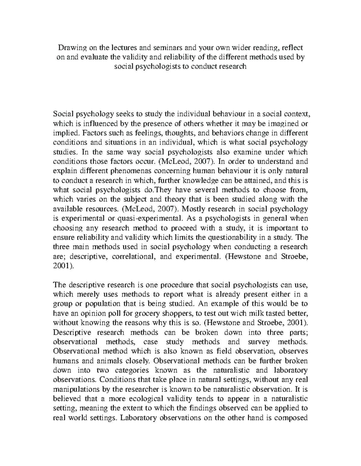 Social Essay 2014 Grade 2 1 Drawing On The Lectures And Seminars