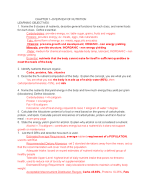 fundamentals of nutrition - The importance of proper nutrition for ...