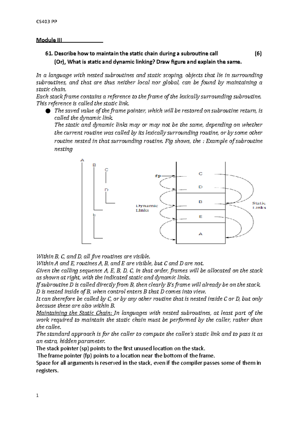Pp mod3 Q&A - question paper and answer - Module III Describe how to ...