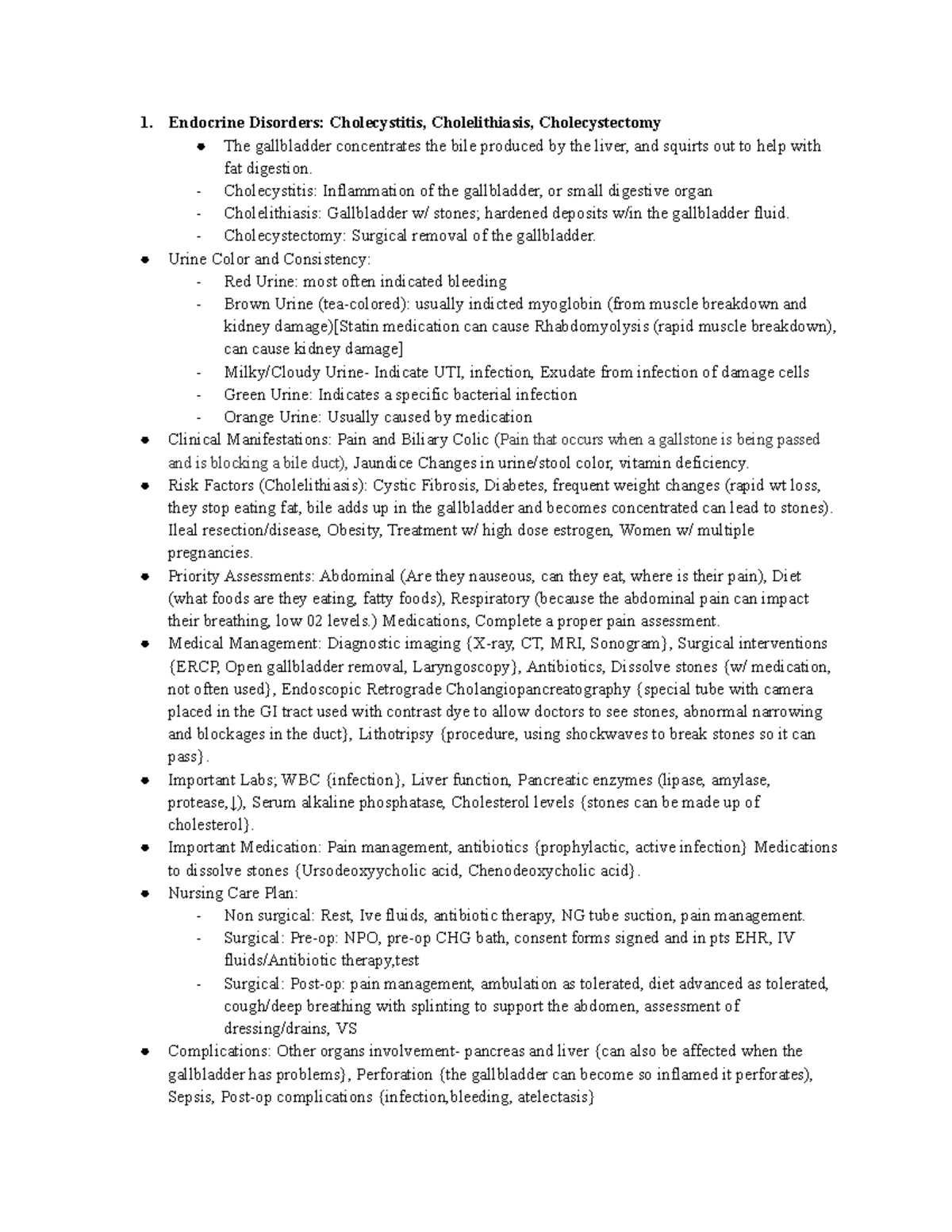 Exam 4 - Endocrine Disorders For Nursing - Endocrine Disorders ...