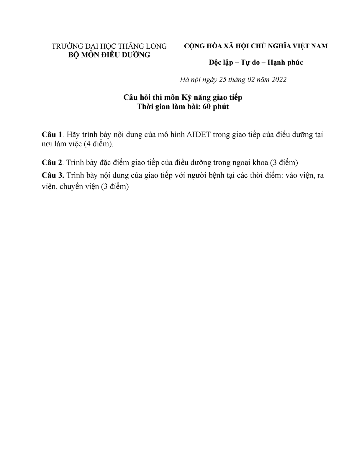 Mô hình giao tiếp Aidet trang 1 tải miễn phí từ tailieuXANH