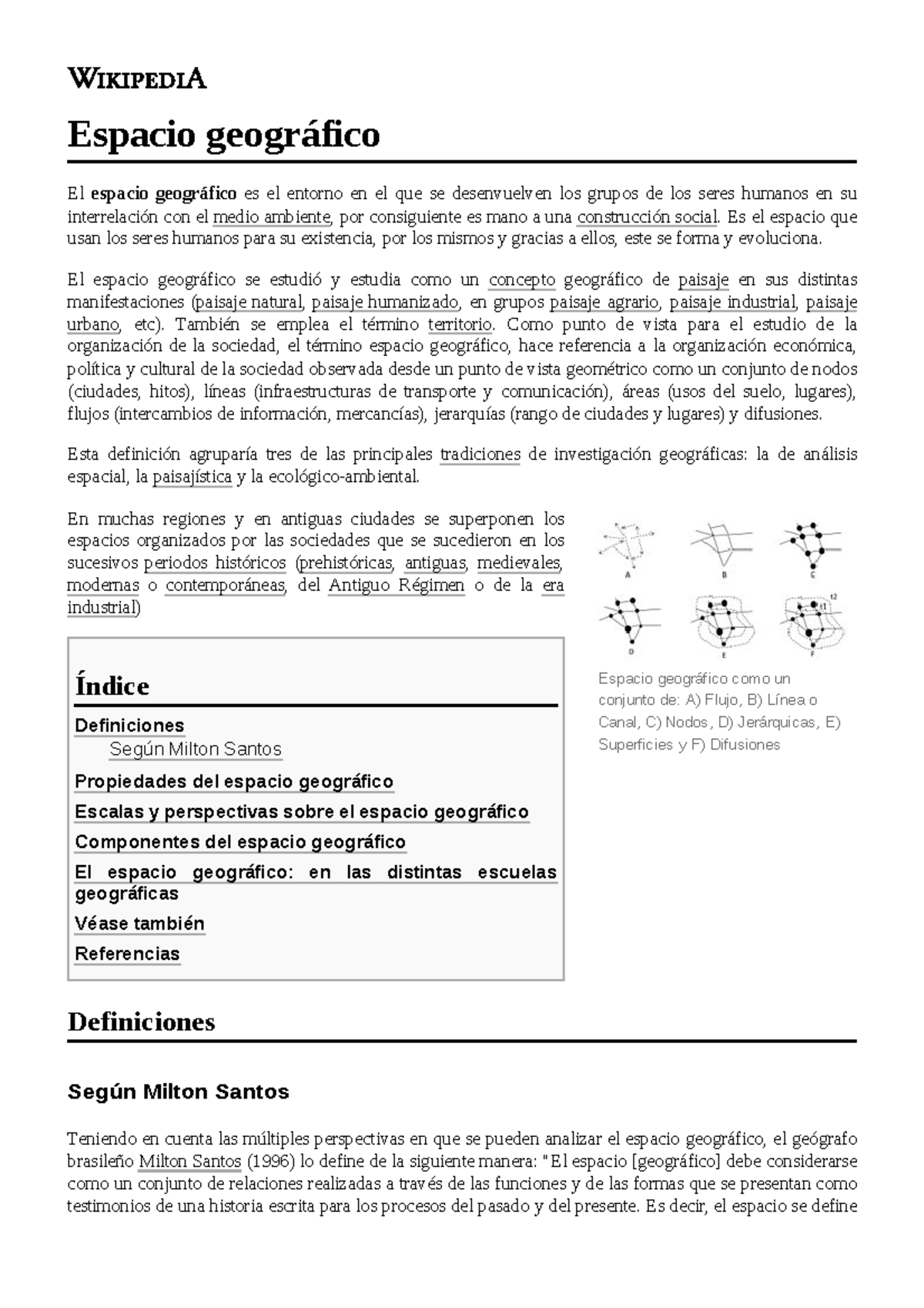 Espacio Geográfico - Historia - Espacio Geográfico Como Un Conjunto De ...