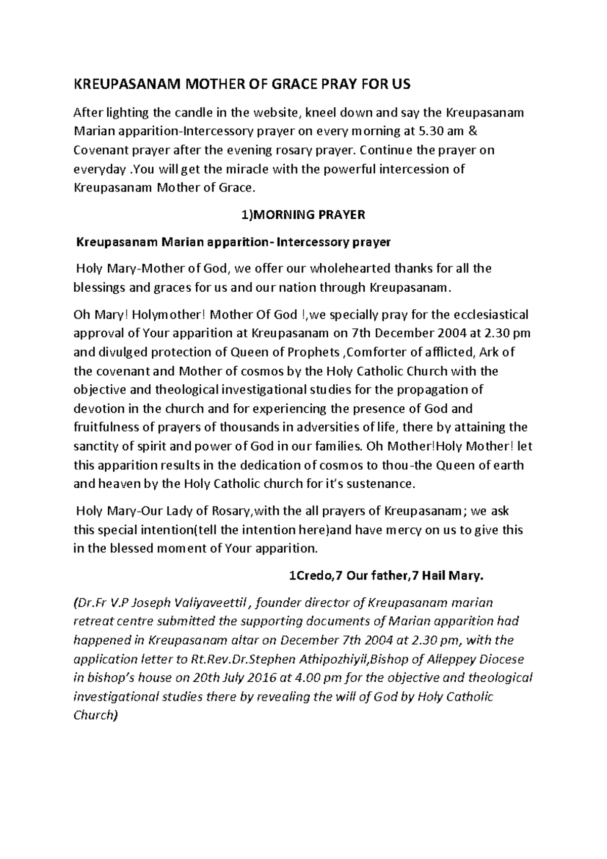 English kreupasanammarianshrine KREUPASANAM MOTHER OF GRACE PRAY FOR