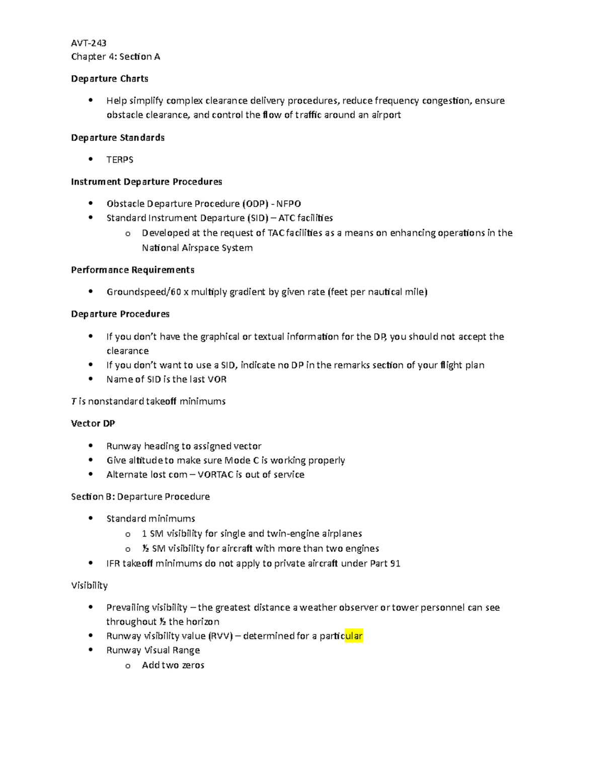 Chapter 4 - Summary Jeppesen Instrument Commercial - AVT- Chapter 4 ...