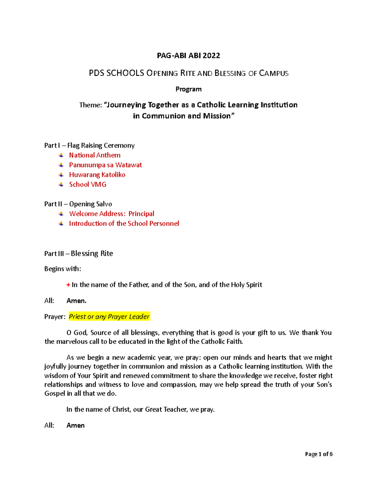 Opening-Rites-August-15 - PAG-ABI ABI 2022 PDS SCHOOLS OPENING RITE AND ...