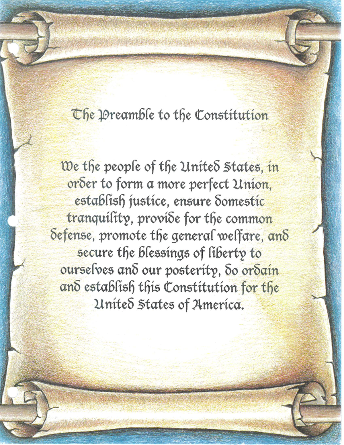 The Preamble to the Constitution - Studocu