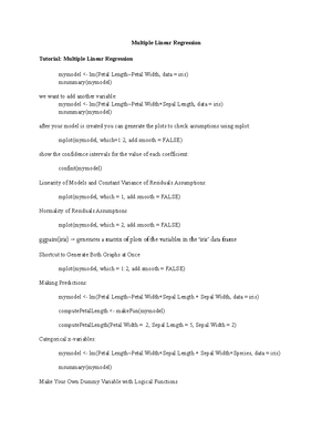 (18) Muliple Linear Regression with Dummy Variable - Multiple Linear ...