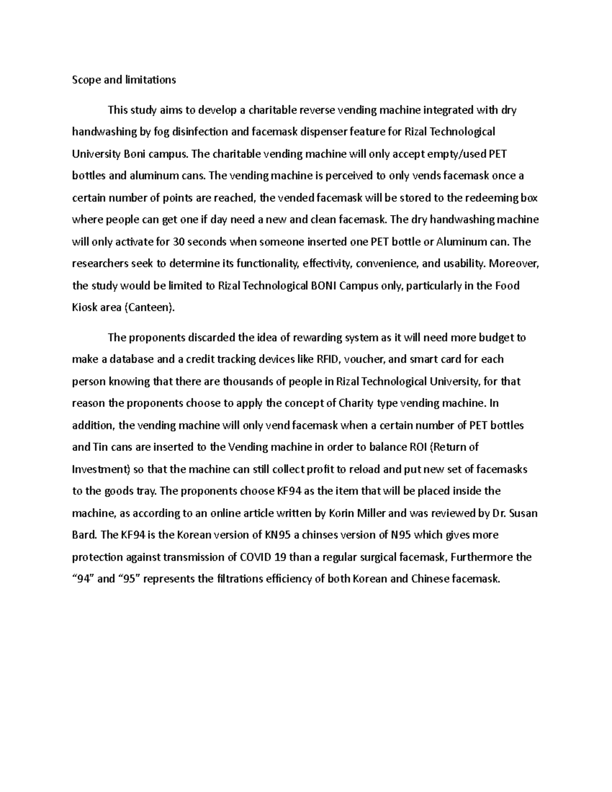 Scope-and-limitations - Scope and limitations This study aims to ...