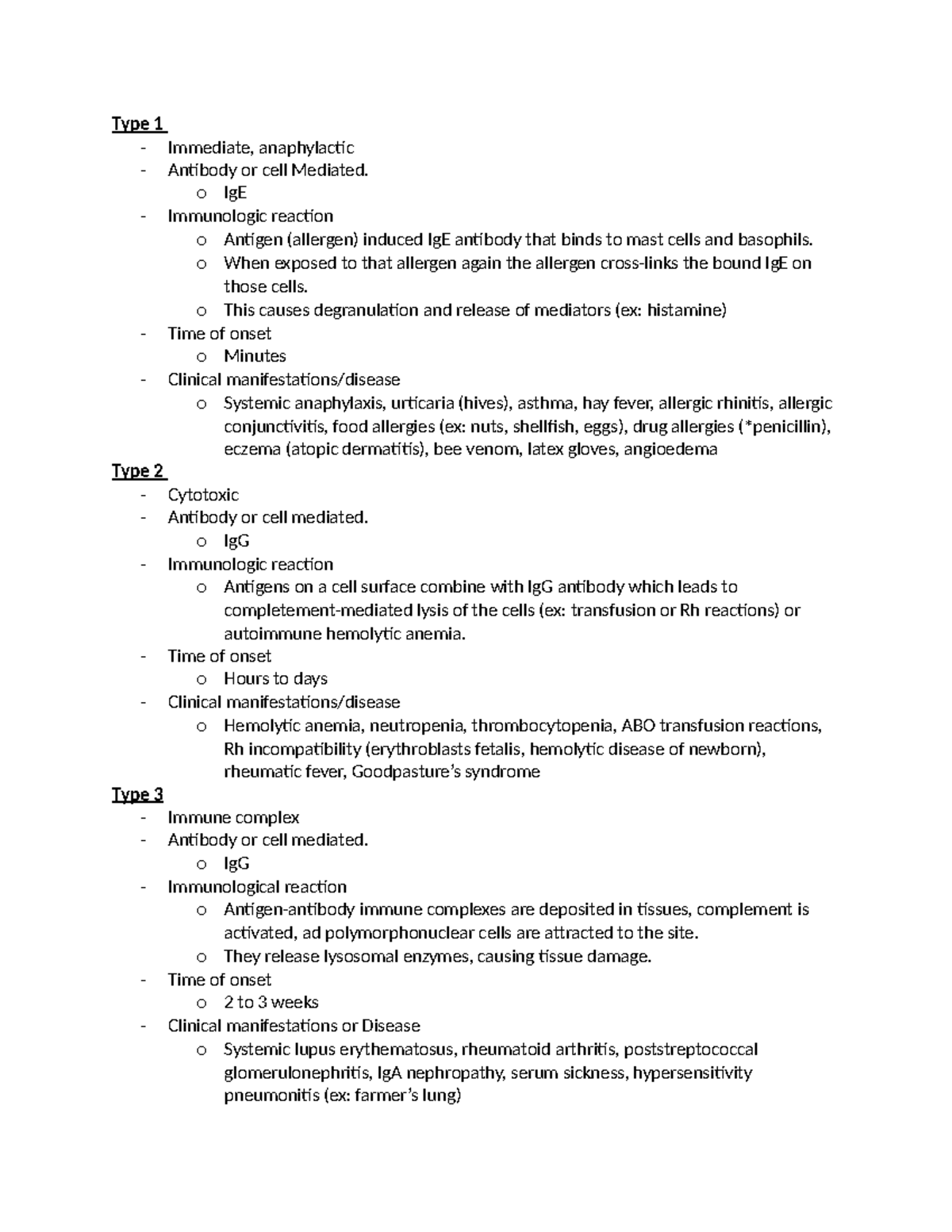 Hypersensitivity Disorders - Type 1 - Immediate, anaphylactic ...