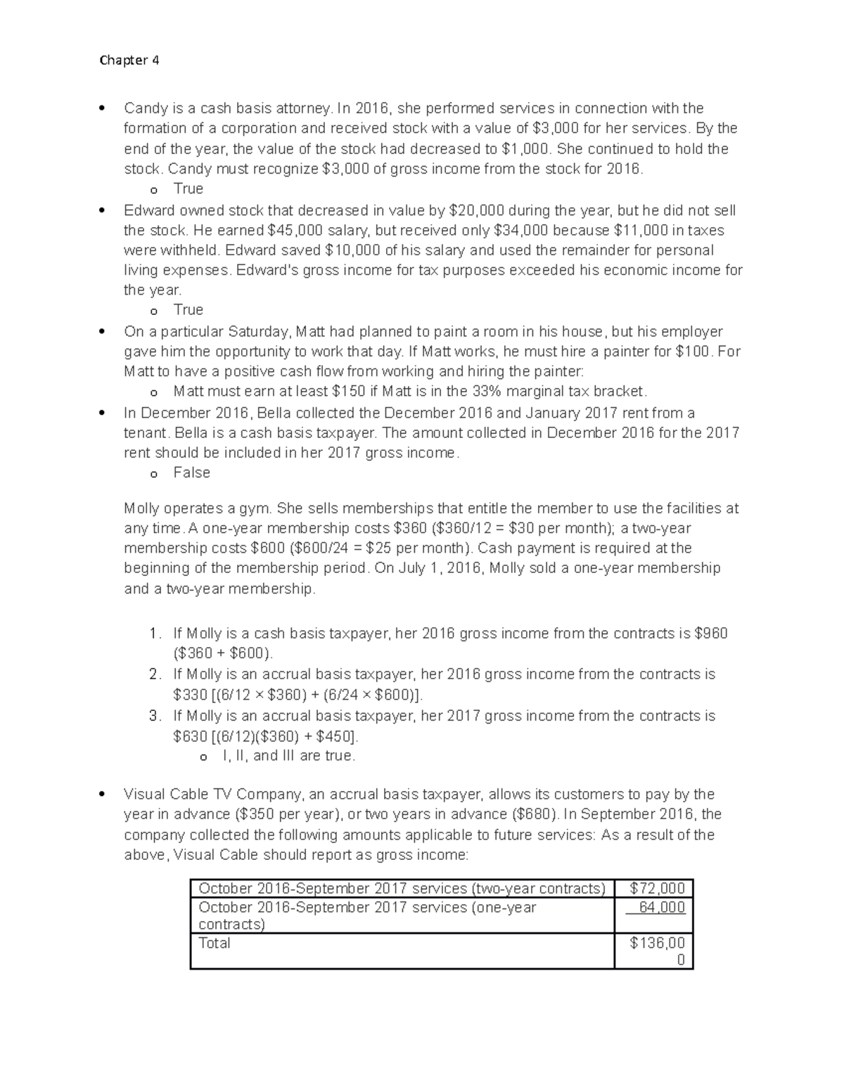 Ch4 Review - Practice Questions From Chapter 4 - Chapter 4 Candy Is A 