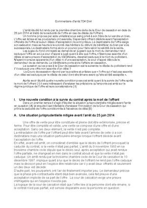 Commentaire Del' Article 1105 Du Code Civil - Commentaire Article 1105 ...