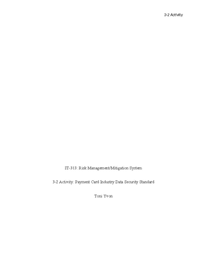 IT 423- Module 2 - DISCUSSION - For this discussion, I chose the ...