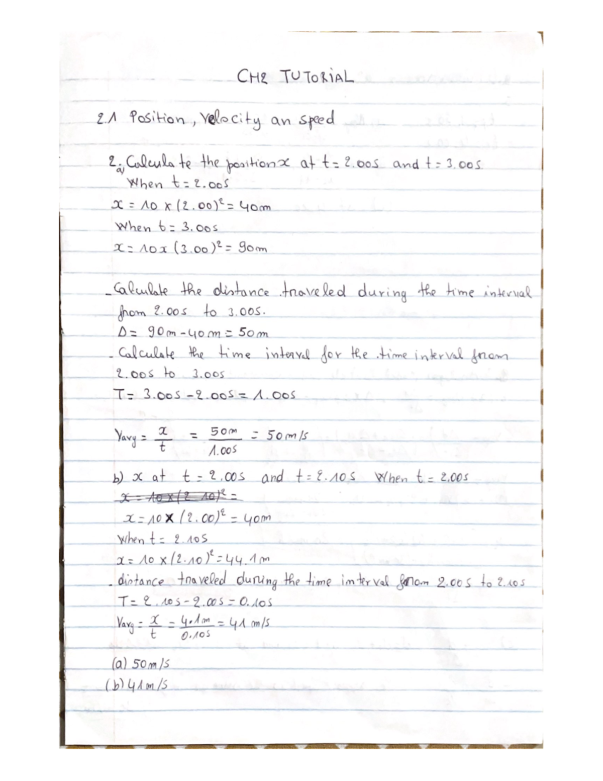 Ch2 tutorials - this a tutorial on the chap 2 - 1 CH2 TUTORIAL 2 ...