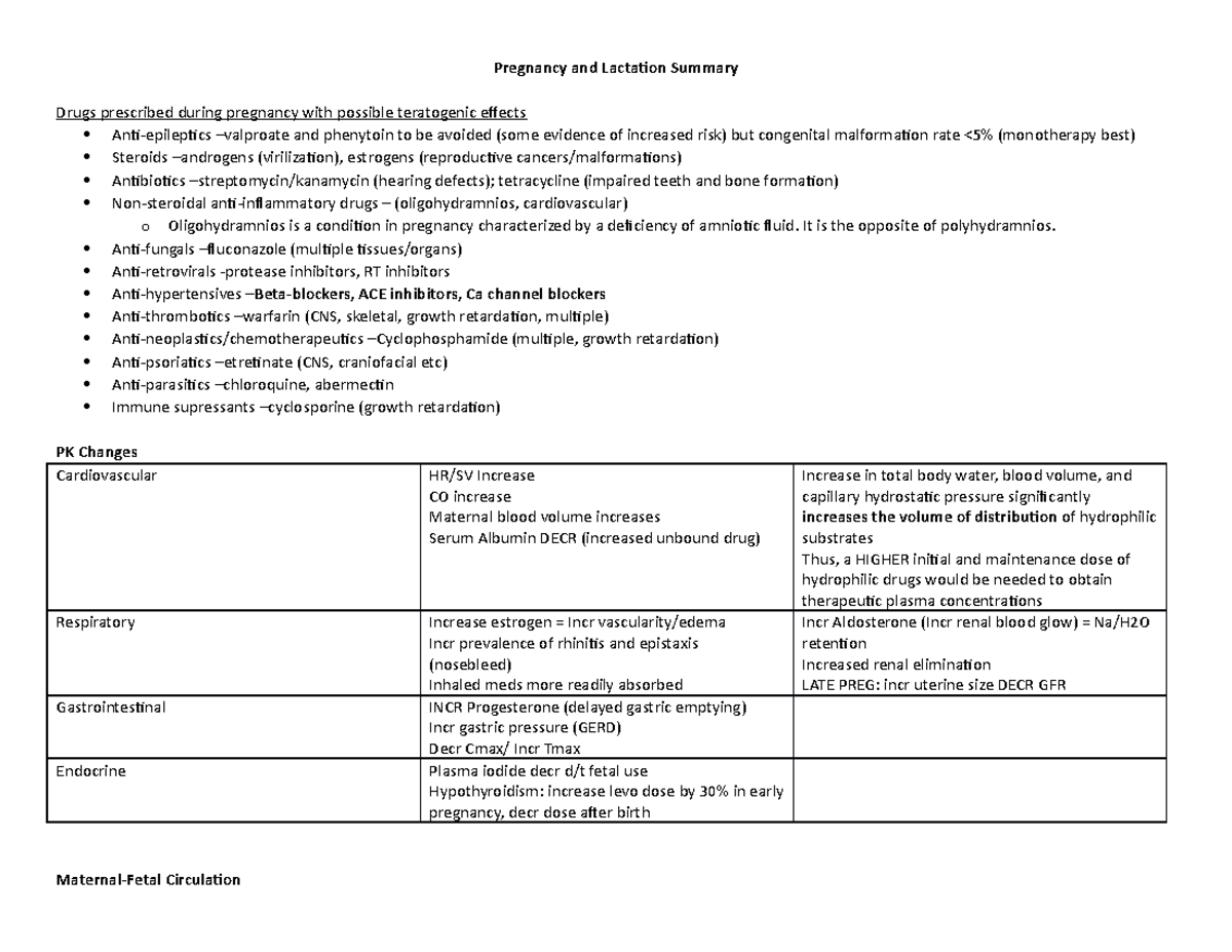 Pregnancy and Lactation Summary It is the opposite of polyhydramnios