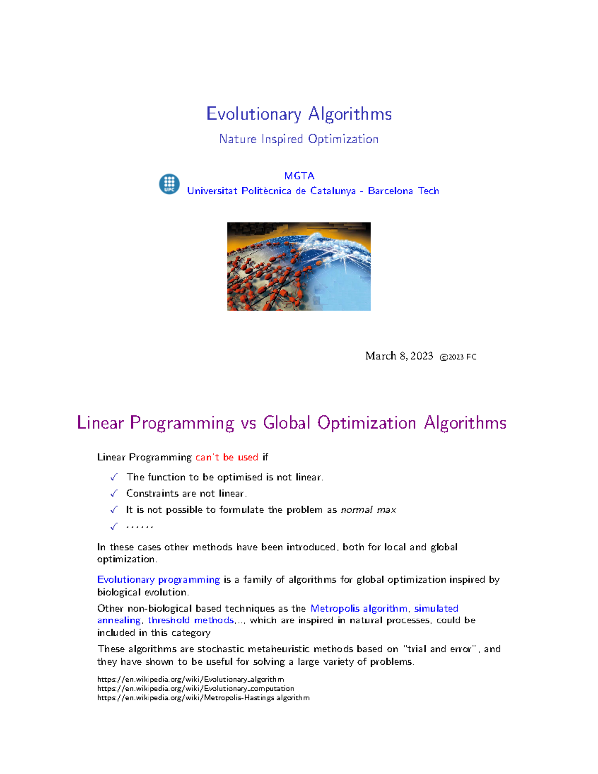 Teoria Genetic Algorithm - Evolutionary Algorithms Nature Inspired ...