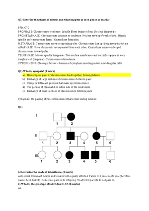 Lecture 1 - Genetics - 1042SCG Genetics And Evolutionary Biology ...