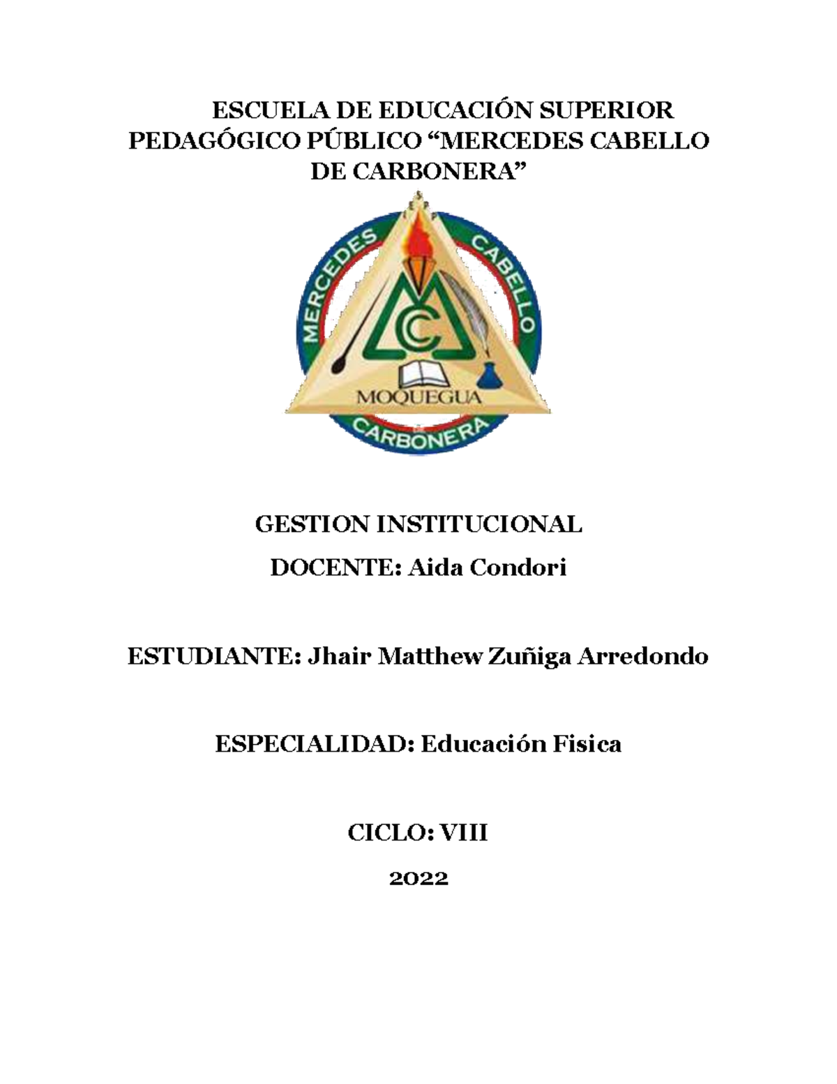 Conei - dsadsa - ESCUELA DE EDUCACIÓN SUPERIOR PEDAGÓGICO PÚBLICO ...