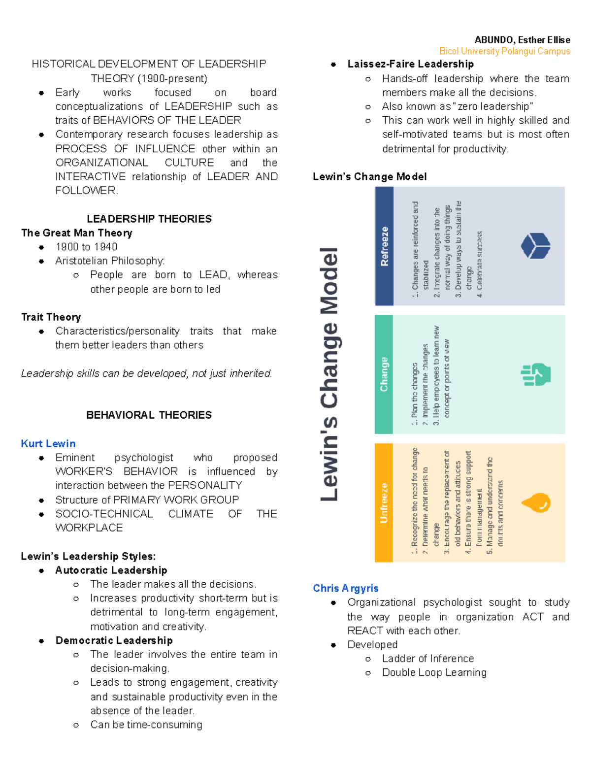 Lead Ma Reviewer - Bicol University Polangui Campus HISTORICAL ...