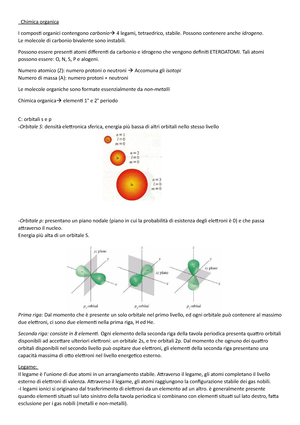 Chimica - Nomenclatura - C.i. Chimica - Chimica Organica (modulo) - Studocu