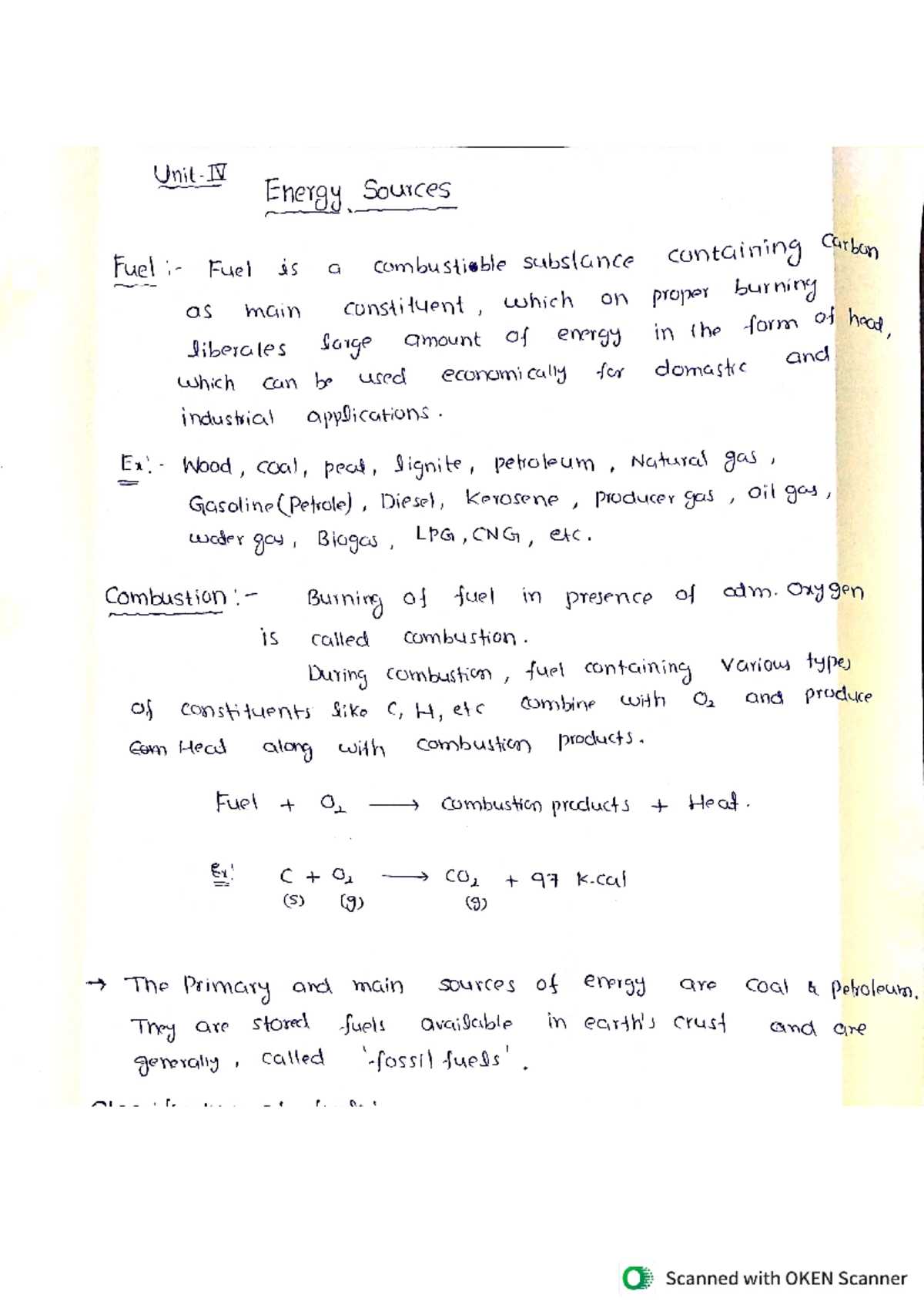 IV. Energy sources - last minute notes - Computer Science and ...