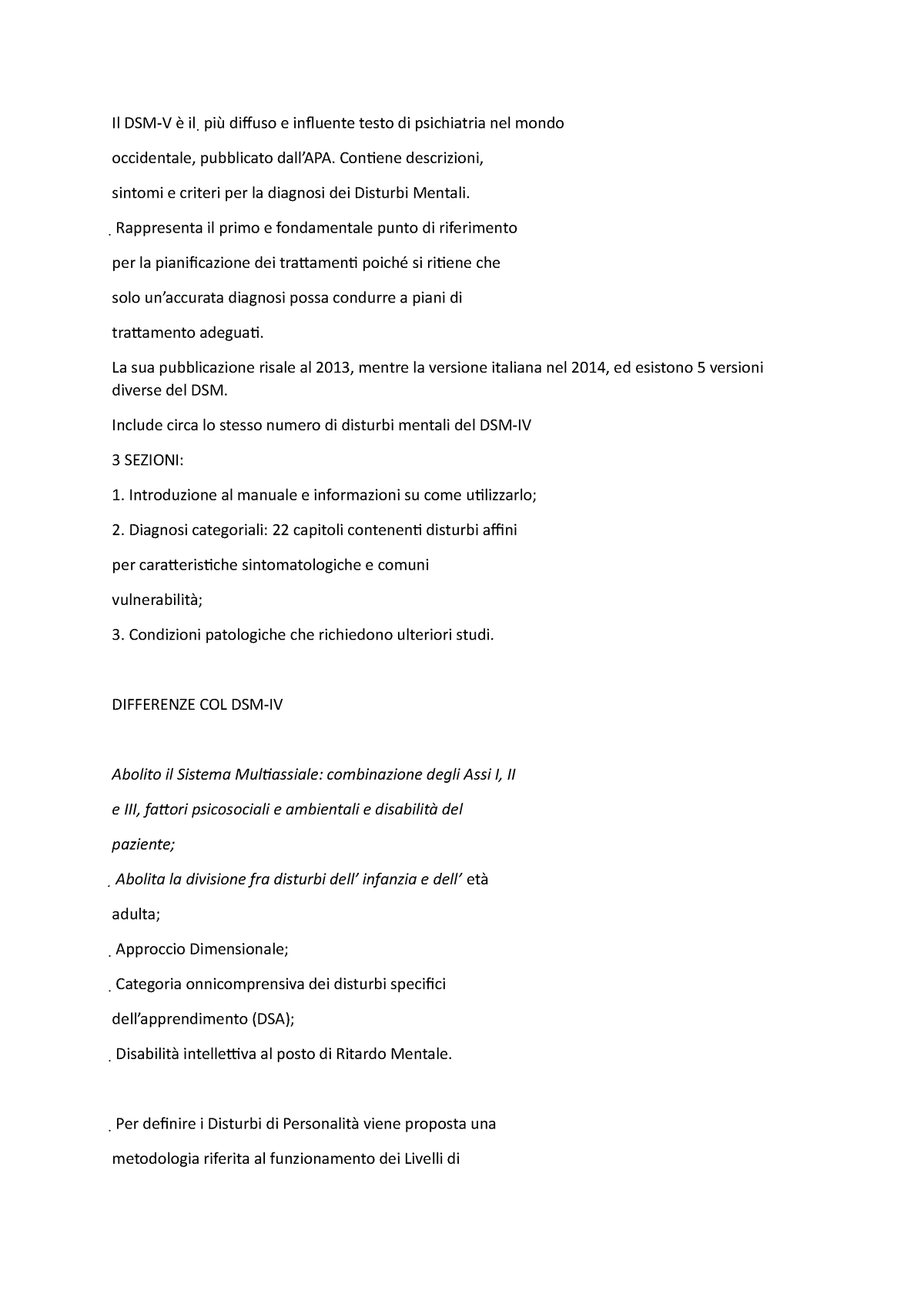 DSM 5 Manuale diagnostico e statistico dei disturbi mentali  Completo-compresso-pagine-1-143 - Studocu