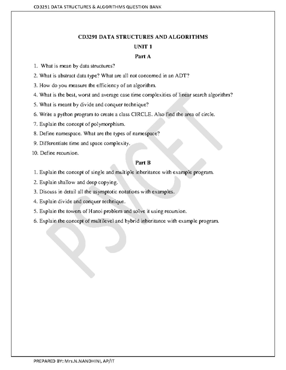 DSA Lab Experiments - 12 & 13 - Ex. No : 12 Date : Implementation of ...