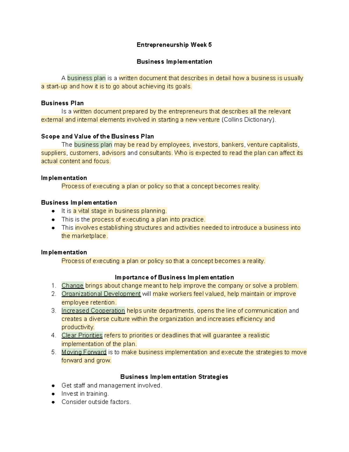 What Is Business Implementation