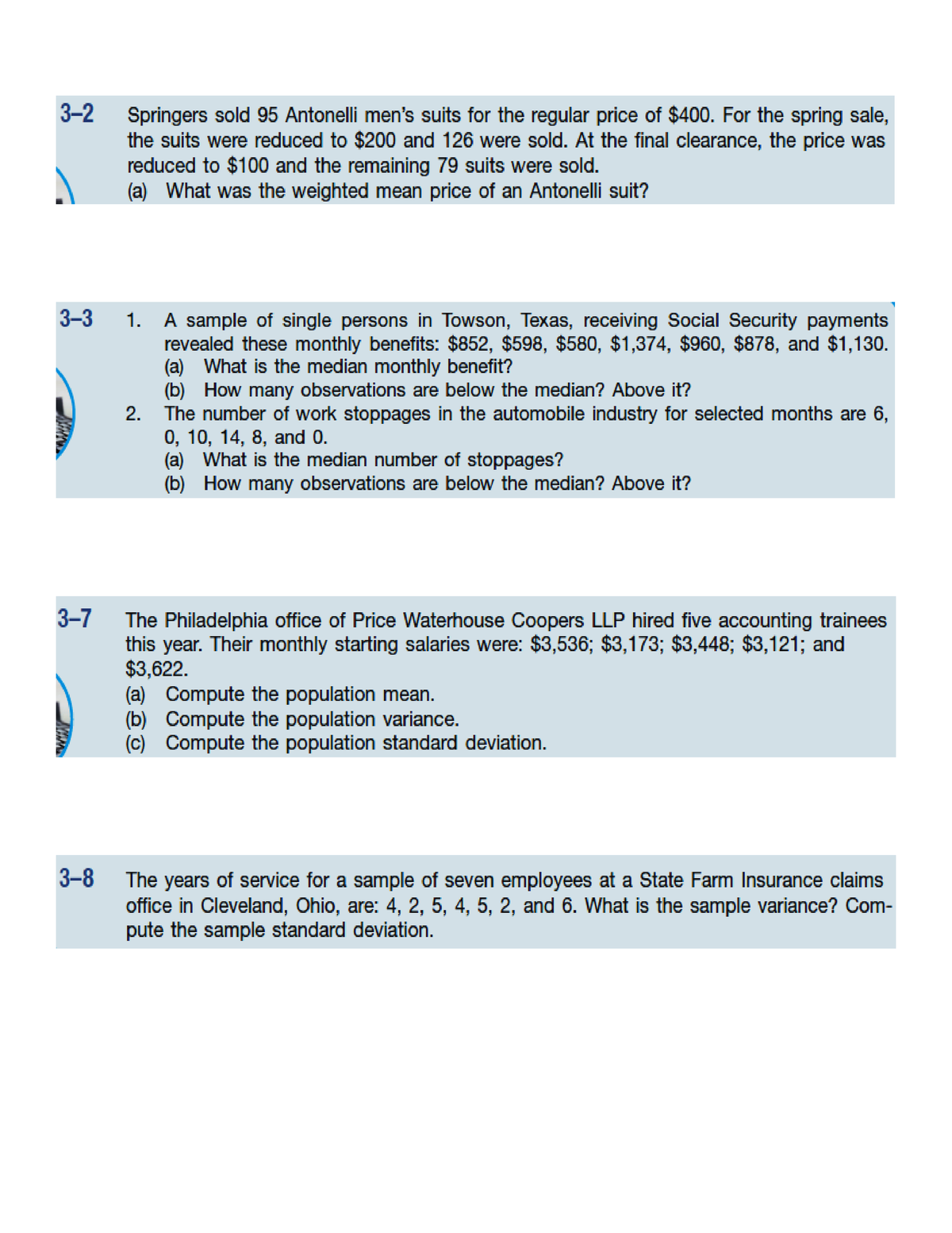 business math chapter 7 homework answers