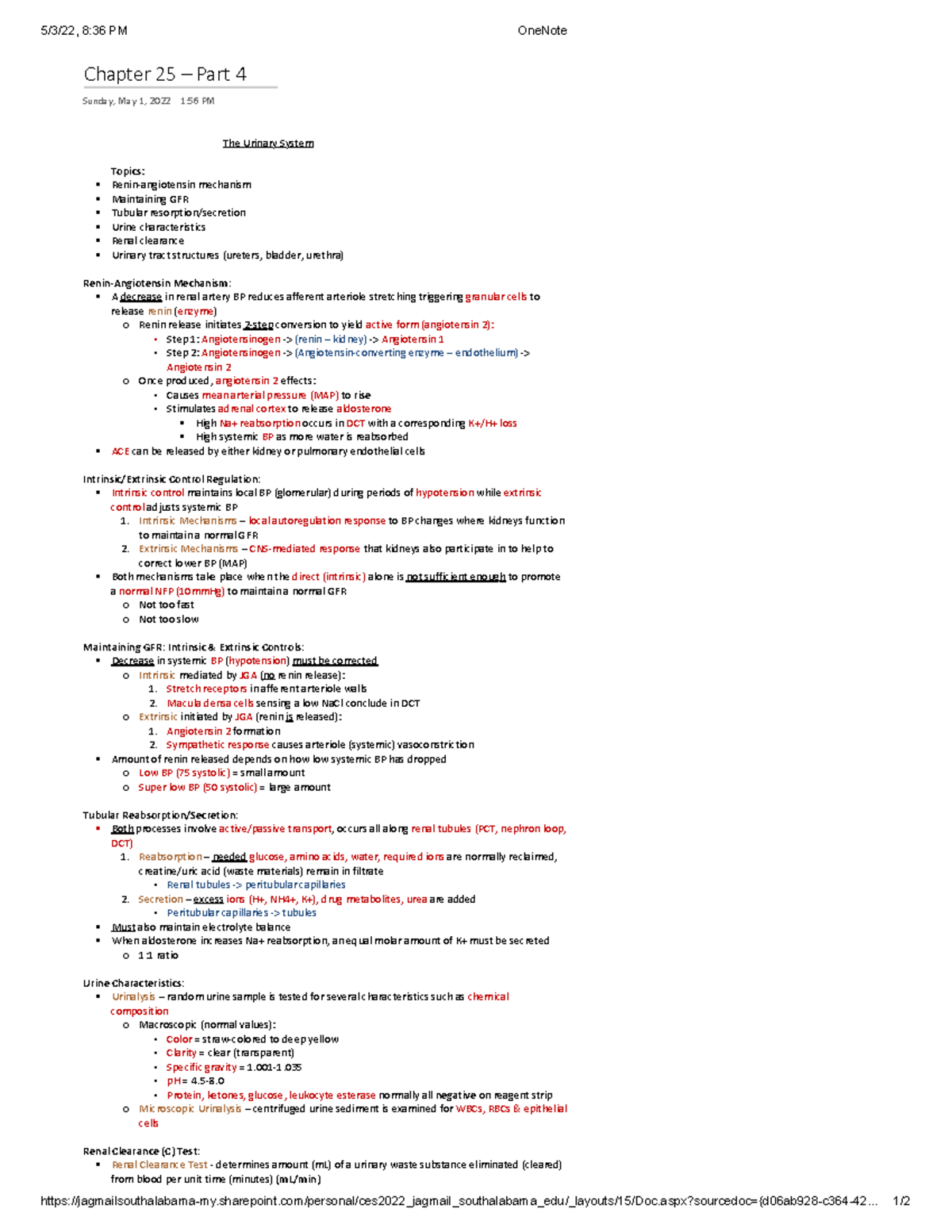 Chapter 25 - Part 4 - 5/3/22, 8:36 PM OneNote - Studocu