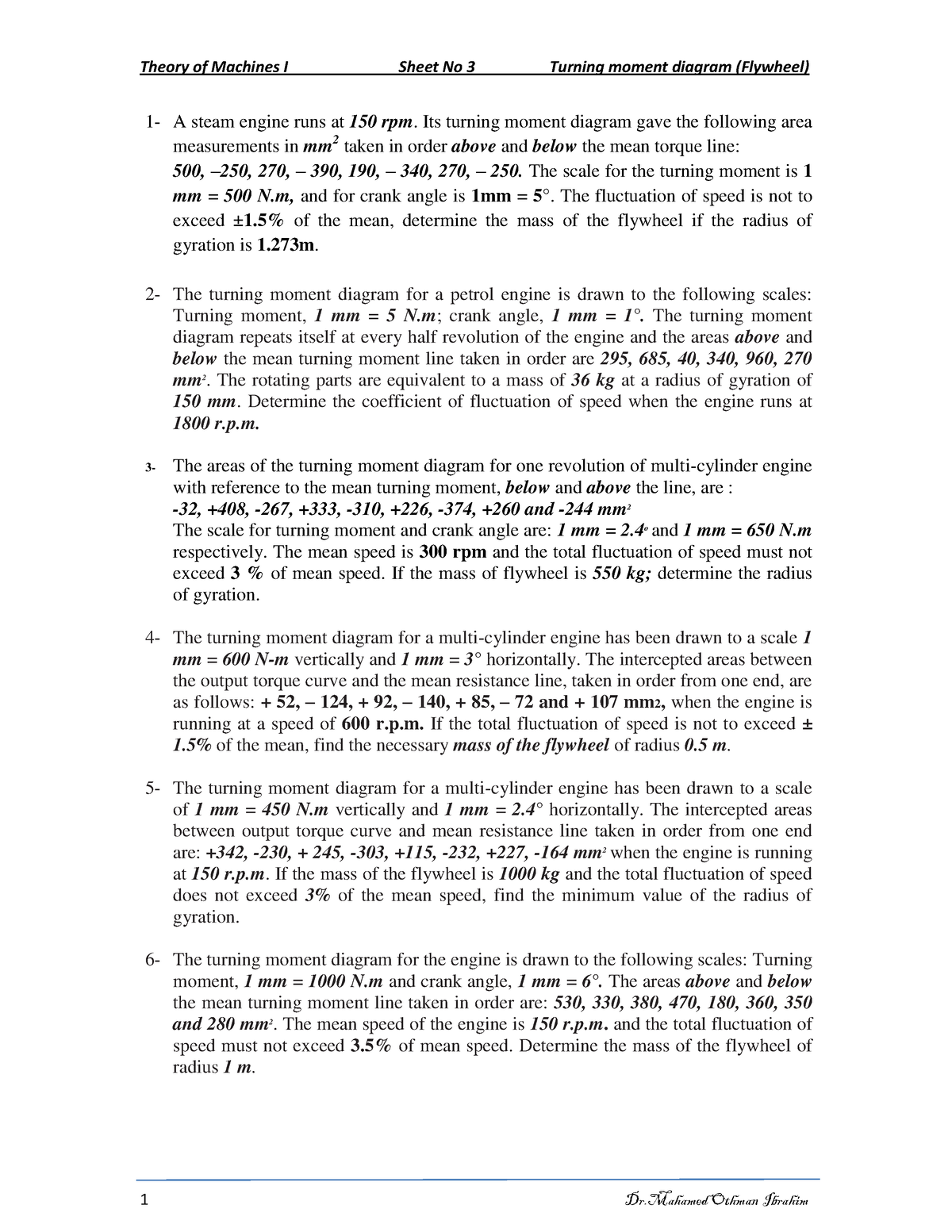 sheet-no-3-notes-theory-of-machines-i-sheet-no-3-turning-moment