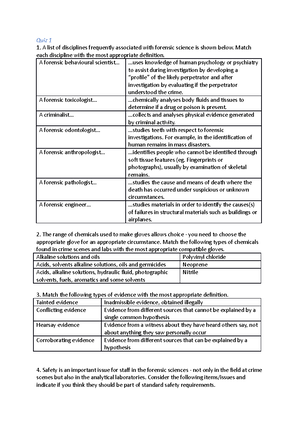 CHE103 incomplete textbook notes - CHE103 – EXAM NOTES Chapter 1 ...