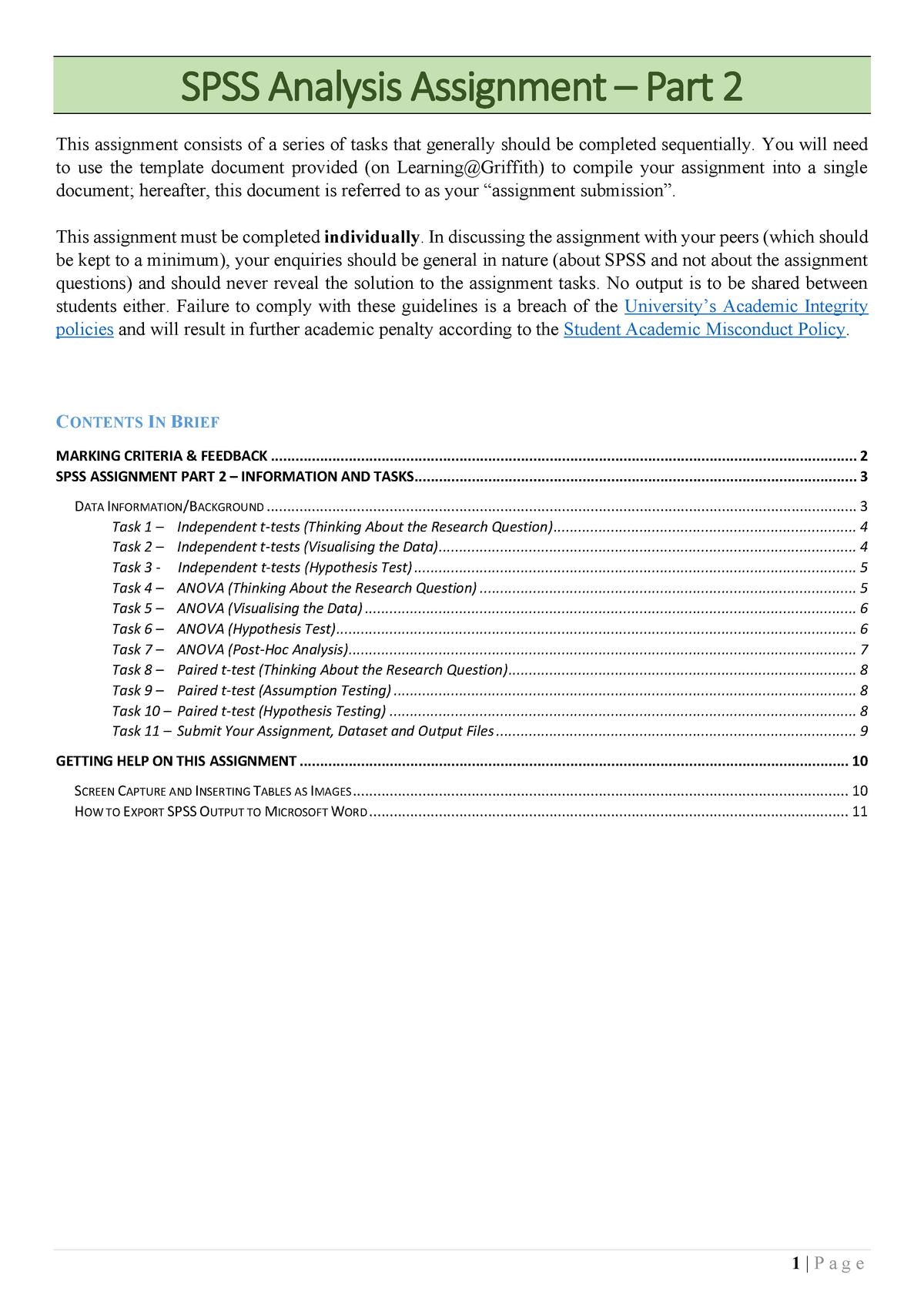 spss assignment 2