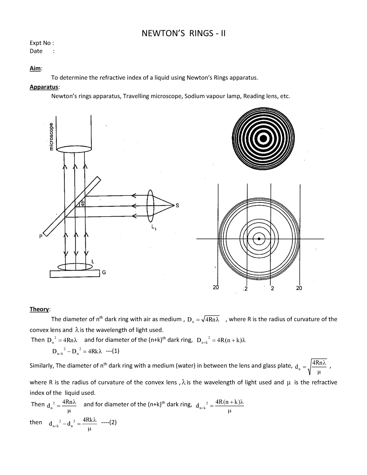 Newton's Rings - Sultan LeMarc | PDF