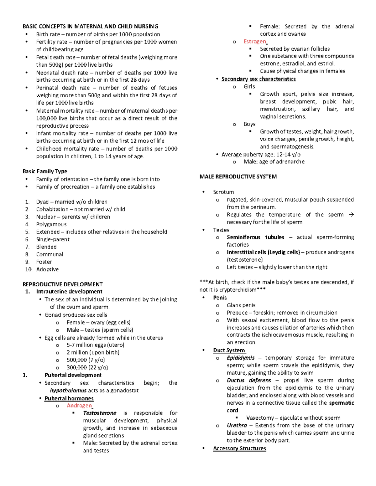 Basic Concepts IN Maternal AND Child Nursing - BASIC CONCEPTS IN ...