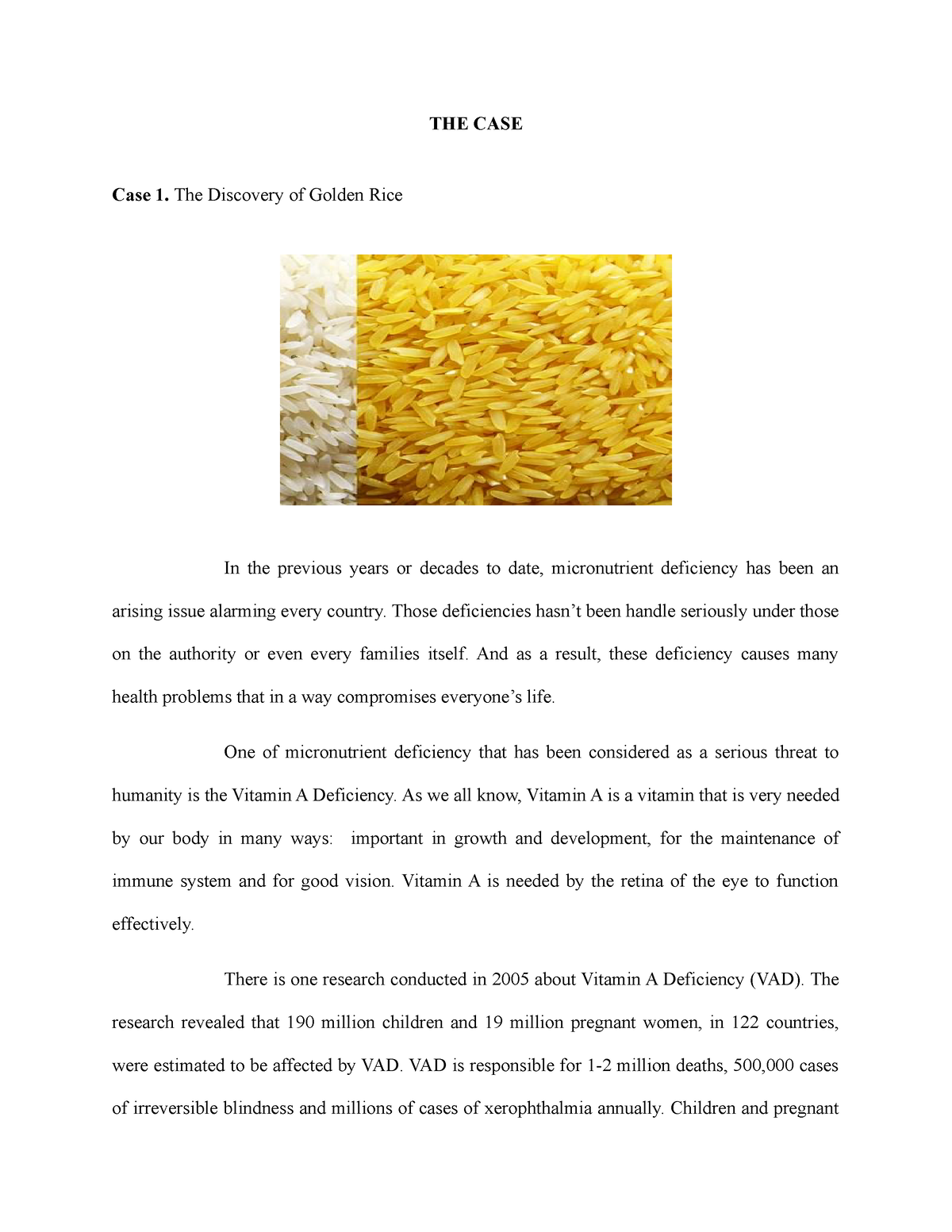 research paper about golden rice