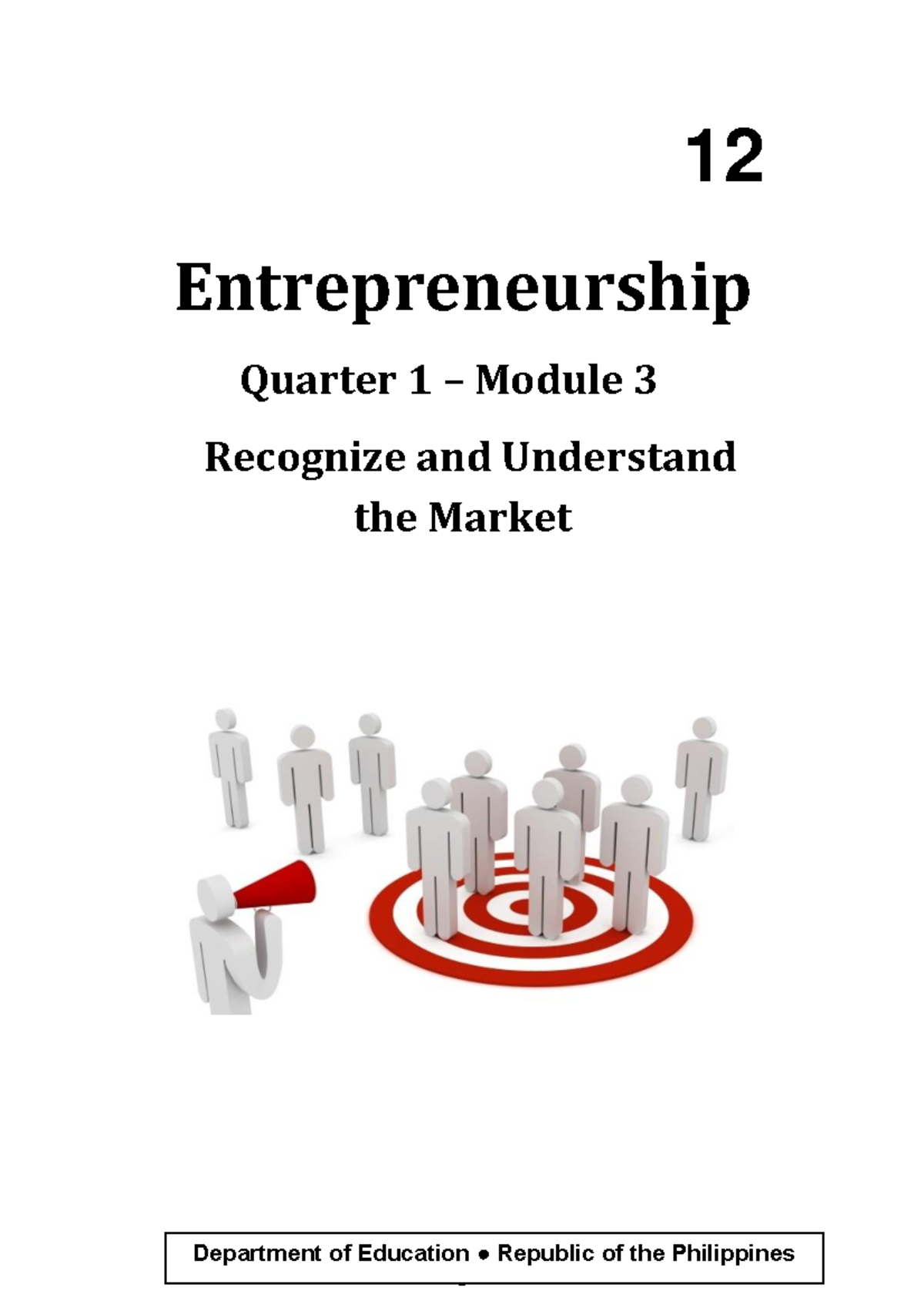 Shs Entrep Module 3 - Haha - 12 Entrepreneurship Quarter 1 – Module 3 