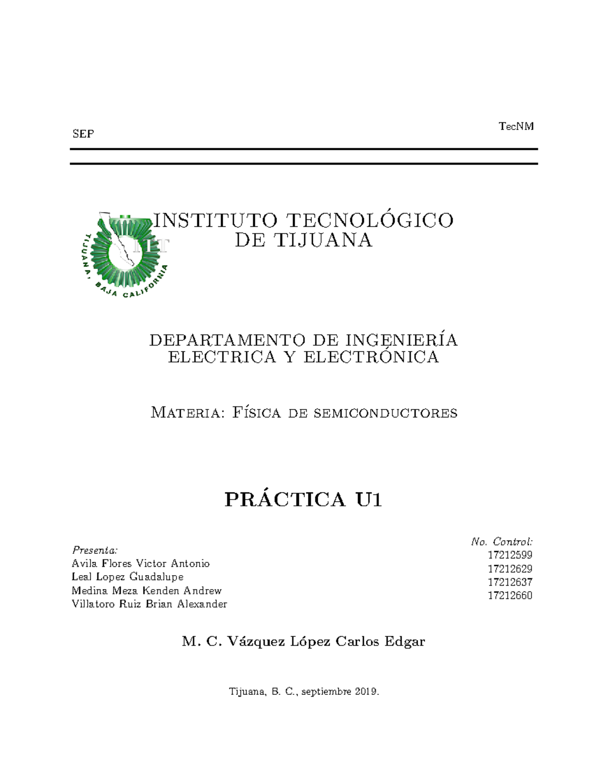 Reporte U1 - Analizar Y Comparar La Relaci´n Entre El Comportamiendo ...