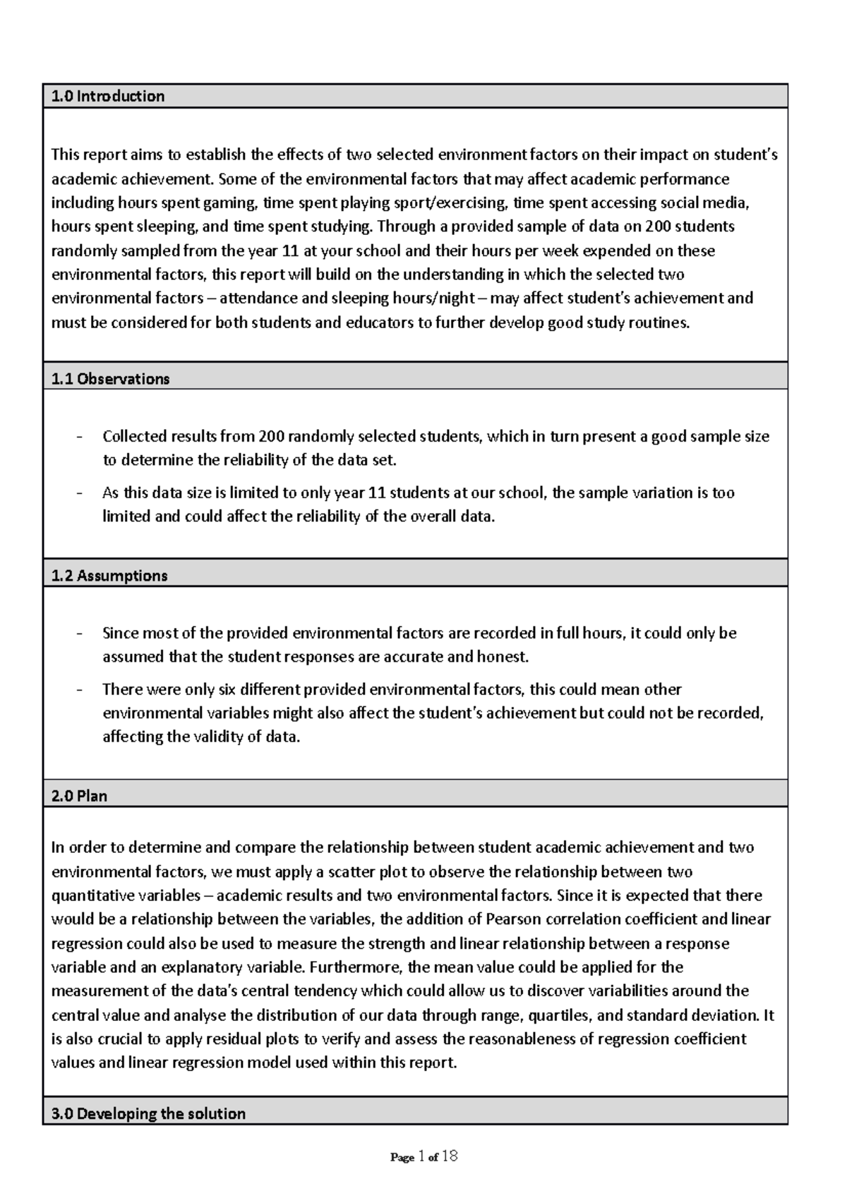 IA1 General Maths - Bivariate Data Exemplar - 1 Introduction This ...